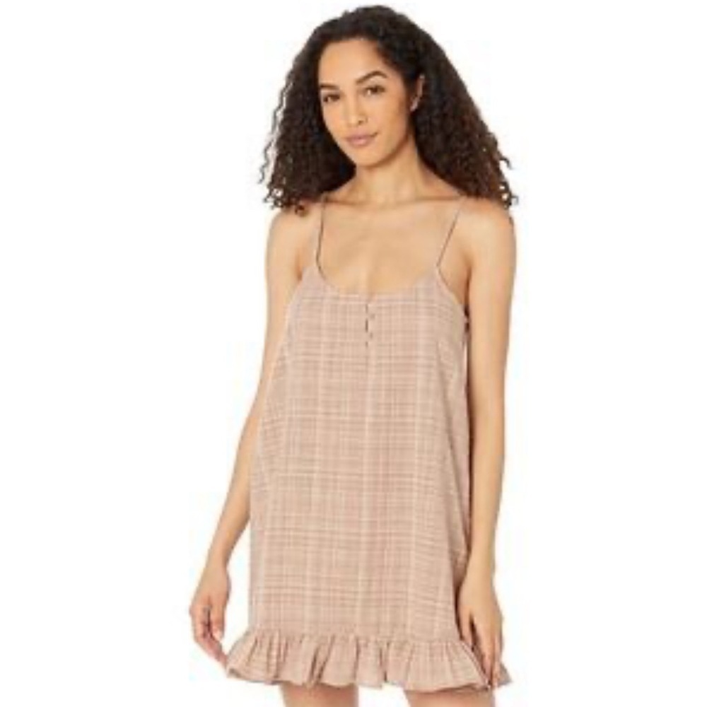Volcom Women's Island Crush Dress size M in Stone Beige
Mini Plaid NWT